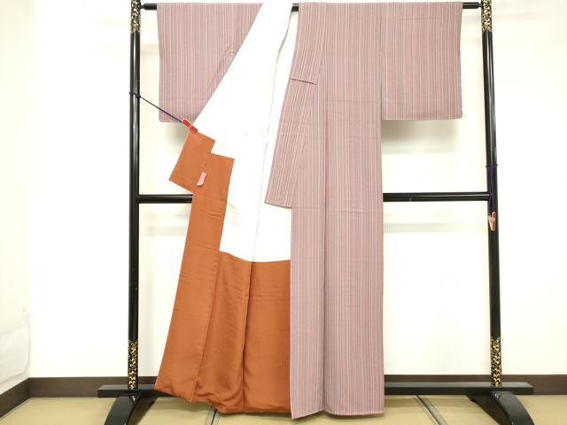 平和屋着物■上質な小紋 間道 正絹 逸品 未使用 DABF4129cd