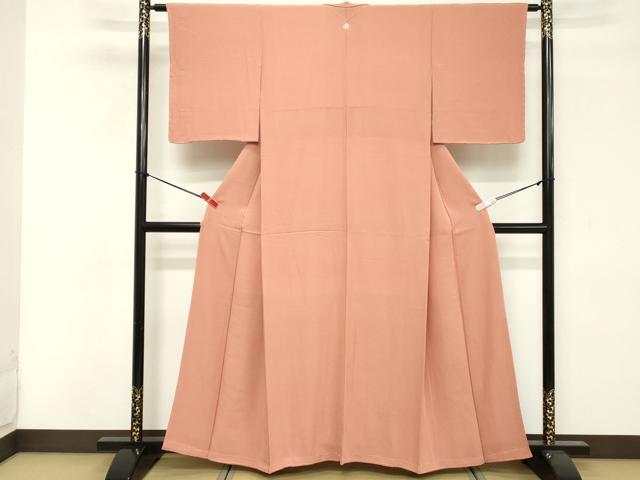 平和屋着物■上質な色無地 宍色 正絹 逸品 未使用 DABF4143cd