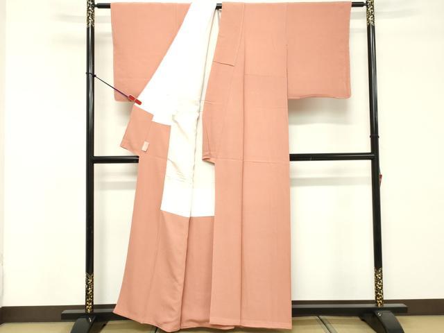 平和屋着物■上質な色無地 宍色 正絹 逸品 未使用 DABF4143cd