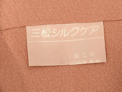 平和屋着物■上質な色無地 宍色 正絹 逸品 未使用 DABF4143cd