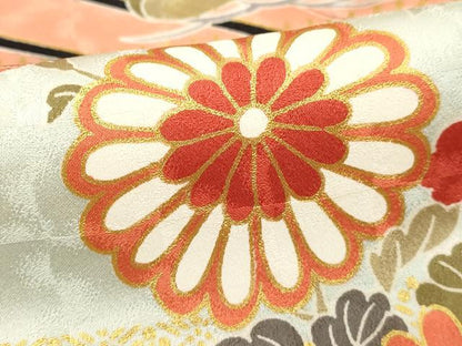 平和屋着物■訪問着 花車文 暈し染め 金彩 正絹 逸品 DABF4148cd