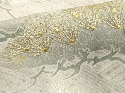 平和屋着物■豪華黒留袖 刺繍 枝松文 暈し染め 金彩 正絹 逸品 DABF4149cd