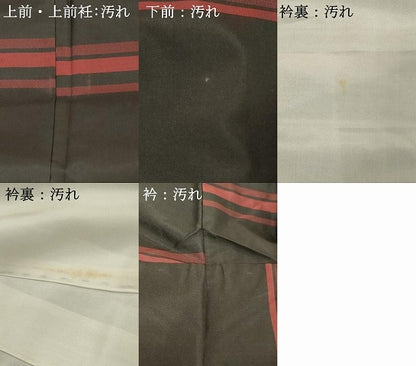 平和屋着物■本場縞大島紬　横段文　正絹　逸品　DABF4170cd