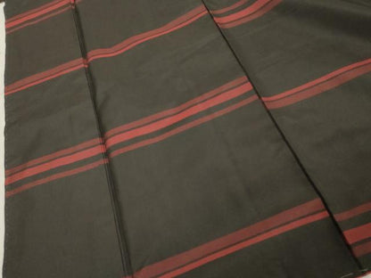 平和屋着物■本場縞大島紬　横段文　正絹　逸品　DABF4170cd