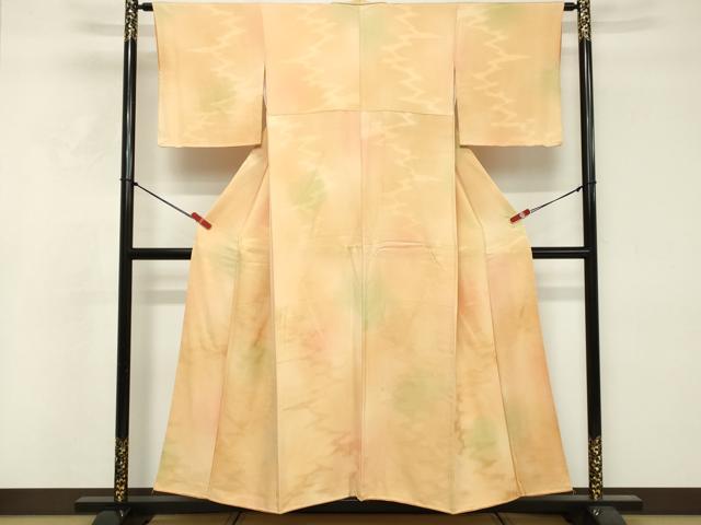 平和屋着物■上質な小紋　霞文　暈し染め　正絹　逸品　DABF4187cd