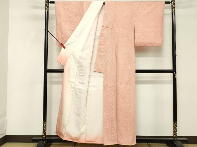 平和屋着物■大変加工の良い総絞り小紋　正絹　逸品　DABF4195cd