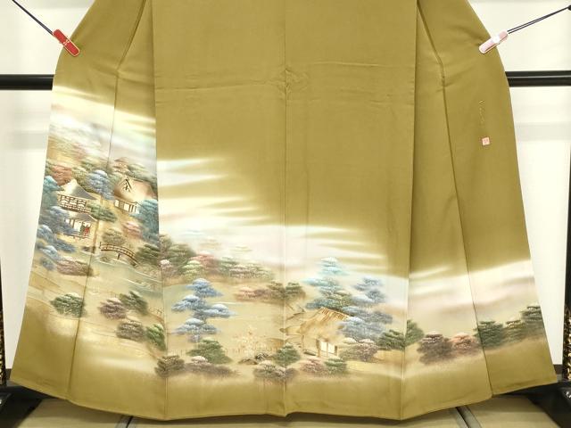 平和屋着物■豪華色留袖 作家物 風景文 暈し染め 金彩 正絹 逸品 DABF4200cd