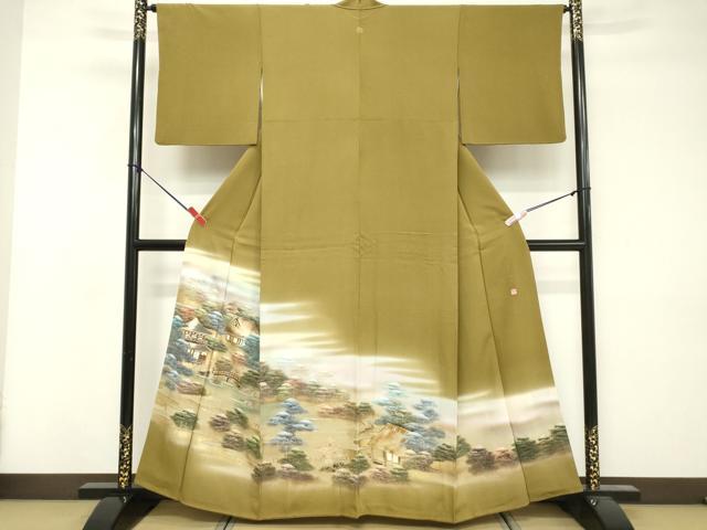 平和屋着物■豪華色留袖 作家物 風景文 暈し染め 金彩 正絹 逸品 DABF4200cd
