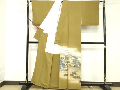 平和屋着物■豪華色留袖 作家物 風景文 暈し染め 金彩 正絹 逸品 DABF4200cd