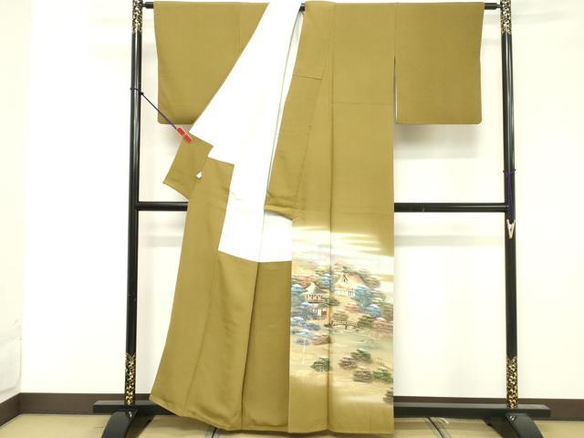 平和屋着物■豪華色留袖 作家物 風景文 暈し染め 金彩 正絹 逸品 DABF4200cd