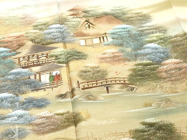 平和屋着物■豪華色留袖 作家物 風景文 暈し染め 金彩 正絹 逸品 DABF4200cd