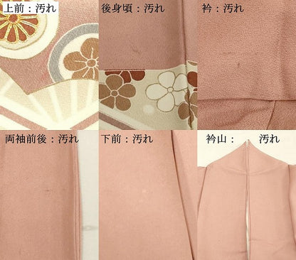 平和屋着物■豪華色留袖 駒刺繍 吉祥花文 金彩 正絹 逸品 DABF4201cd