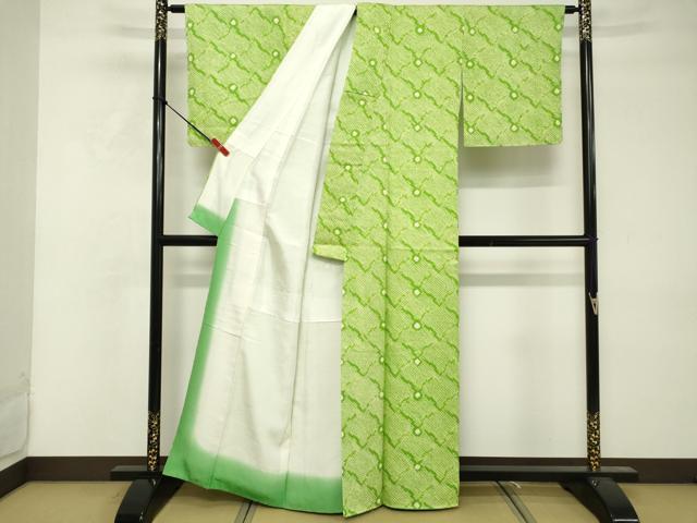平和屋着物■上質な小紋 総絞り 舞花文 正絹 逸品 DABF4205cd