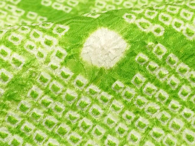 平和屋着物■上質な小紋 総絞り 舞花文 正絹 逸品 DABF4205cd