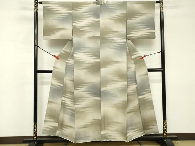 平和屋着物■上質な小紋 霞文 暈し染め 正絹 逸品 DABF4210cd