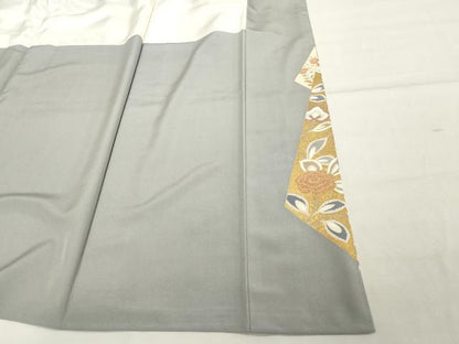 平和屋着物■豪華色留袖 花鳥文 金彩 正絹 逸品 DABF4211cd