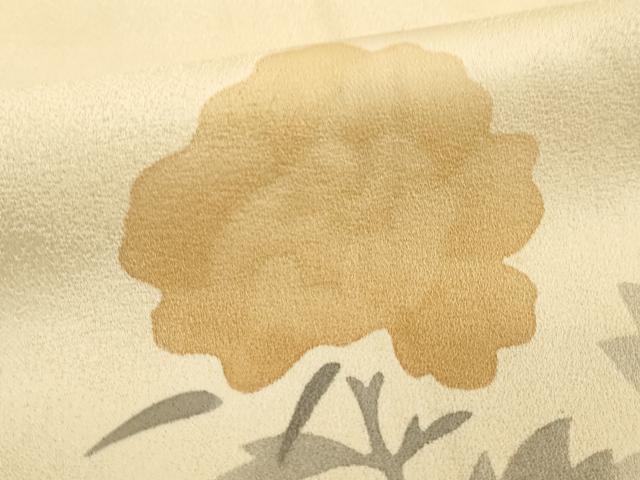 平和屋着物■訪問着 手描き 草花文 正絹 逸品 DABF4215cd
