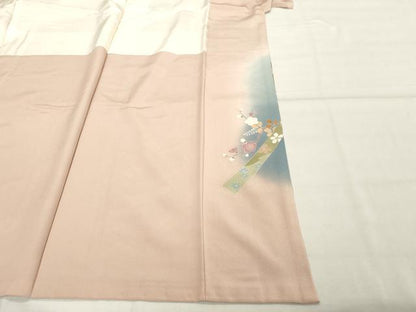 平和屋着物■豪華色留袖 駒刺繍 花車文 暈し染め 金彩 正絹 逸品 DABF4216cd