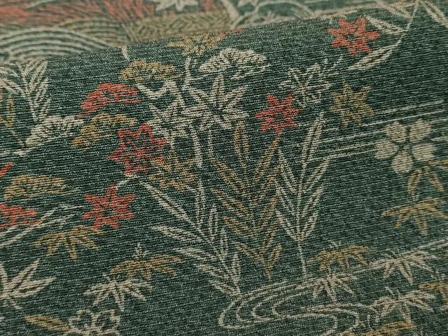 平和屋着物■上質な小紋 風景文 正絹 逸品 未使用 DABF4223cd