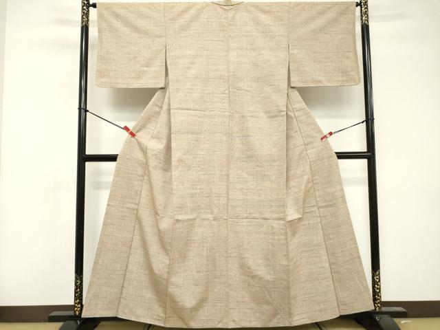 平和屋着物■上質な紬 格子 正絹 逸品 DABF4225cd