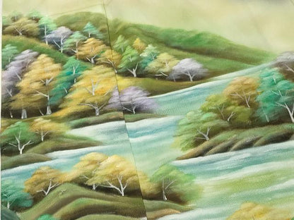 平和屋着物■豪華黒留袖 作家物 遠山風景文 暈し染め 正絹 逸品 DABF4229cd