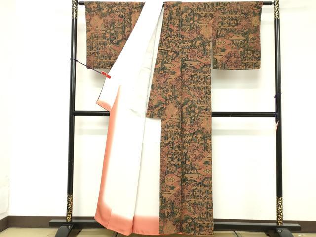 平和屋着物■上質な小紋 吉祥花文 正絹 逸品 未使用 DABF4235cd
