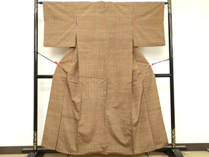 平和屋着物■上質な紬 間道 正絹 逸品 DABF4237cd