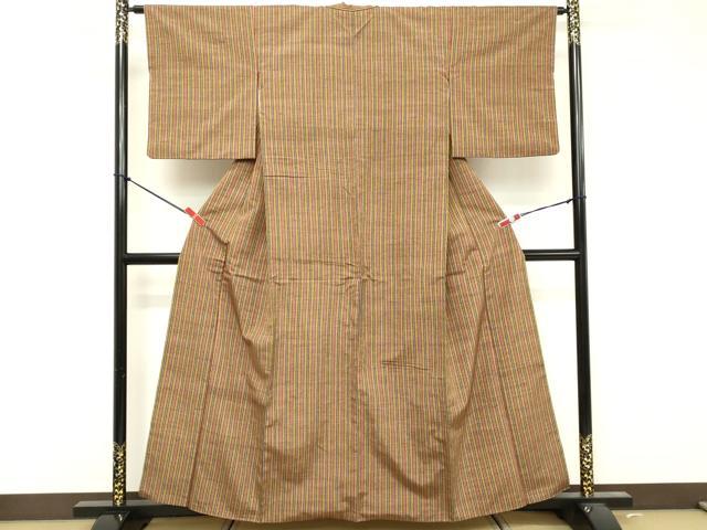 平和屋着物■上質な紬 間道 正絹 逸品 DABF4237cd
