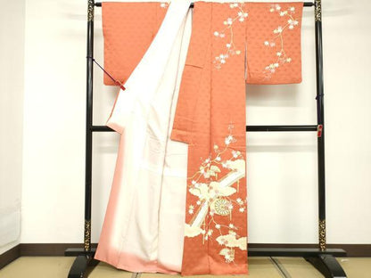 平和屋着物■訪問着 渡橋花文 金彩 正絹 逸品 DABF4243cd