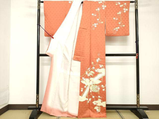 平和屋着物■訪問着 渡橋花文 金彩 正絹 逸品 DABF4243cd