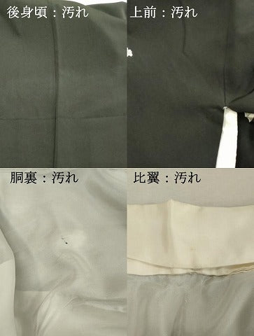 平和屋着物■豪華黒留袖 駒刺繍 鳳凰花文 金彩 正絹 逸品 DABF4246cd