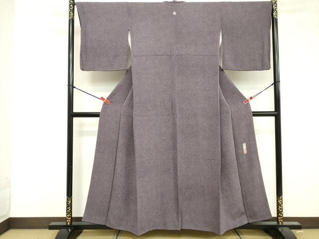 平和屋着物■伝統工芸師 服部光擴 江戸小紋 鮫小紋柄 鬼しぼ縮緬 正絹 逸品 DABF4252cd