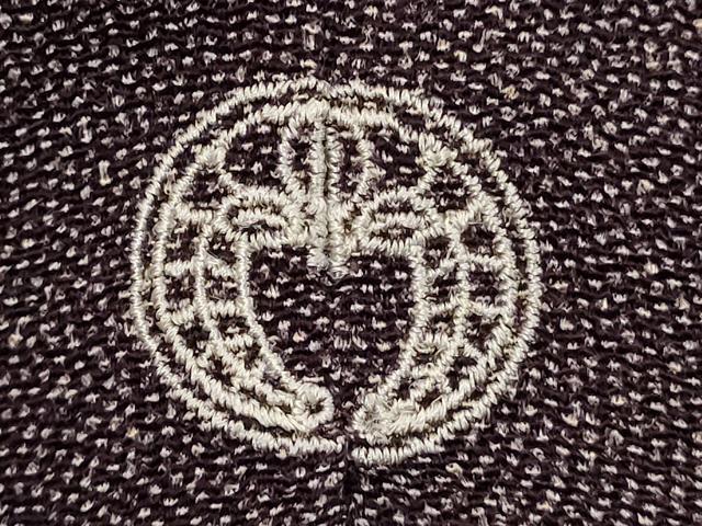 平和屋着物■伝統工芸師 服部光擴 江戸小紋 鮫小紋柄 鬼しぼ縮緬 正絹 逸品 DABF4252cd