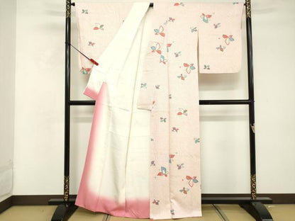 平和屋着物■上質な小紋 舞蝶文 金彩 正絹 逸品 DABF4254cd