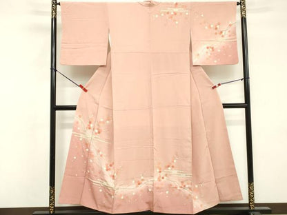 平和屋着物■訪問着　エ霞花文　暈し染め　金彩　正絹　逸品　DABF4255cd