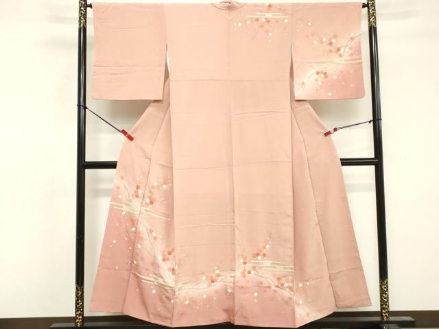 平和屋着物■訪問着　エ霞花文　暈し染め　金彩　正絹　逸品　DABF4255cd
