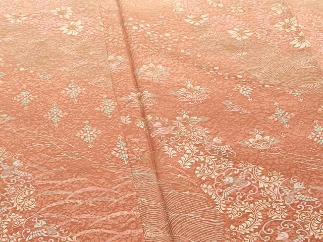 平和屋着物■訪問着 花鳥文 正絹 逸品 DABF4265cd