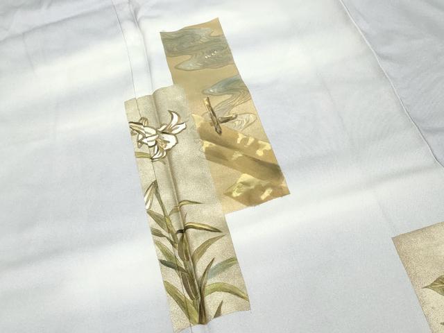 平和屋着物■訪問着　短冊花文　暈し染め　金彩　正絹　逸品　DABF4278cd