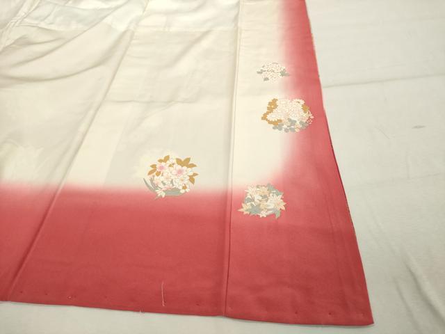 平和屋着物■豪華振袖　花丸文　暈し染め　金彩　正絹　逸品　DABF4292cd