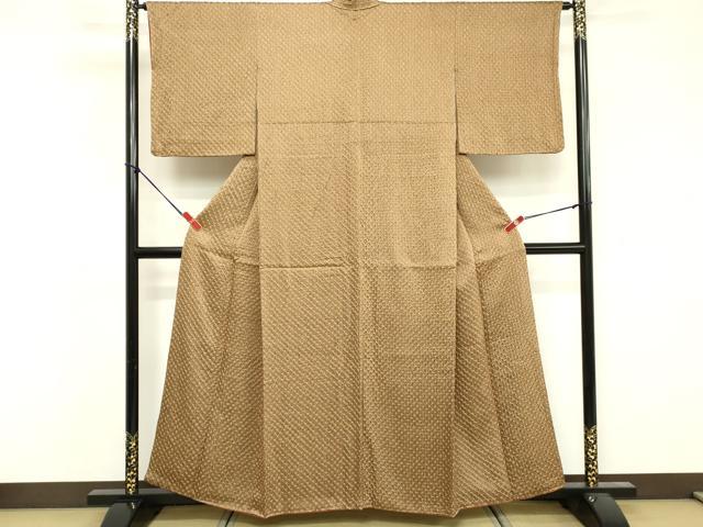 平和屋着物■上質な小紋　総絞り　正絹　逸品　DABF4302cd