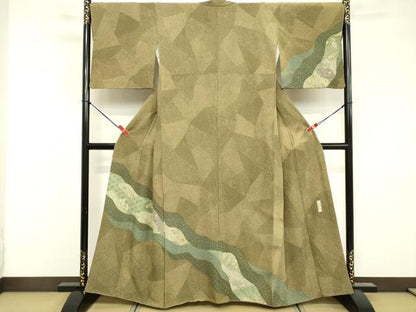平和屋着物■訪問着　作家物　辻が花　正絹　逸品　DABF4305cd