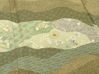 平和屋着物■訪問着　作家物　辻が花　正絹　逸品　DABF4305cd