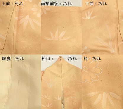 平和屋着物■上質な小紋　地紋起こし　舞花文　暈し染め　正絹　逸品　DABF4314cd