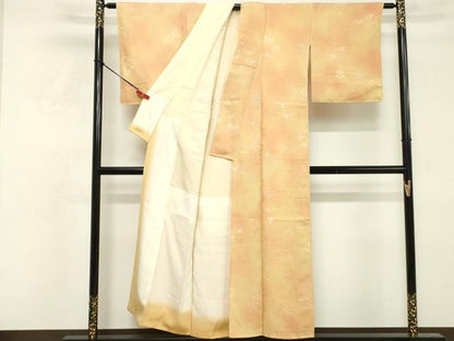 平和屋着物■上質な小紋　地紋起こし　舞花文　暈し染め　正絹　逸品　DABF4314cd