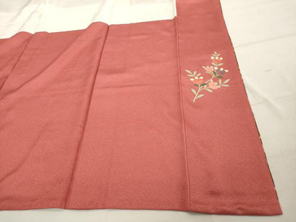 平和屋着物■訪問着　枝花文　暈し染め　金彩　正絹　逸品　DABF4317cd