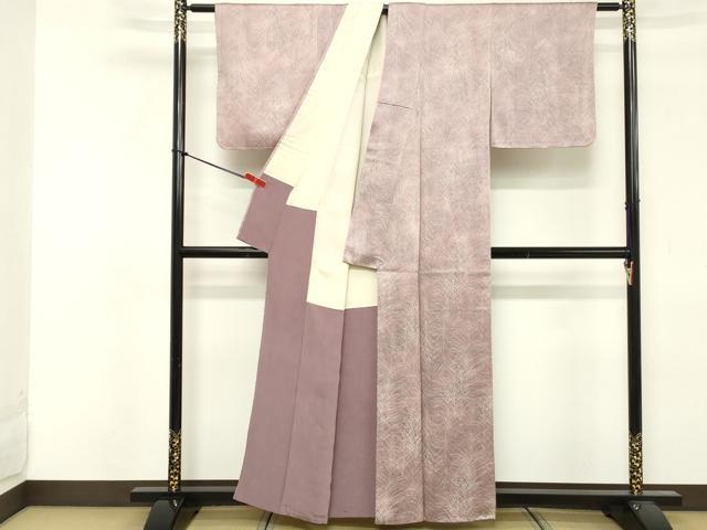 平和屋着物■上質な小紋　芝文　暈し染め　正絹　逸品　DABF4319cd