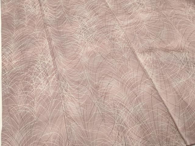平和屋着物■上質な小紋　芝文　暈し染め　正絹　逸品　DABF4319cd