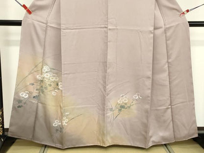 平和屋着物■中国三大刺繍　相良刺繍　訪問着　草花文　暈し染め　正絹　逸品　DABF4321cd