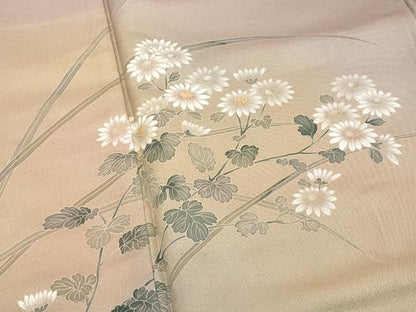 平和屋着物■中国三大刺繍　相良刺繍　訪問着　草花文　暈し染め　正絹　逸品　DABF4321cd