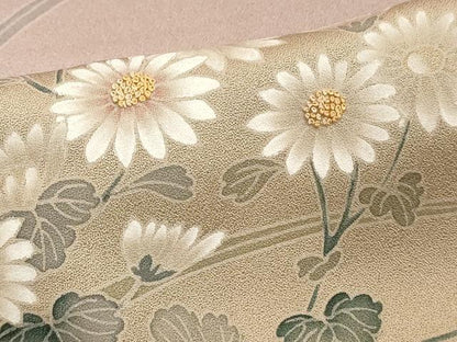 平和屋着物■中国三大刺繍　相良刺繍　訪問着　草花文　暈し染め　正絹　逸品　DABF4321cd